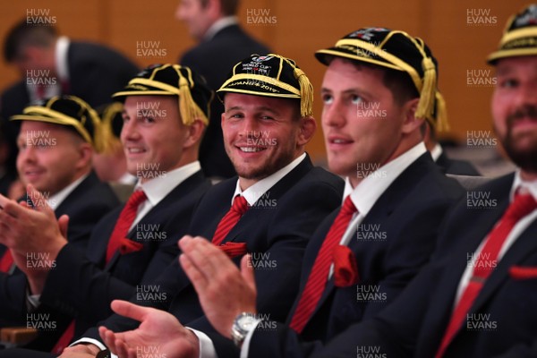 160919 - Wales Rugby World Cup Welcome Ceremony - Elliot Dee after receiving his cap