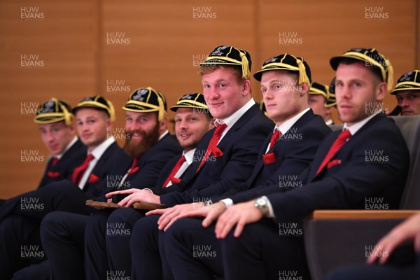 160919 - Wales Rugby World Cup Welcome Ceremony - Rhys Carre after receiving his cap