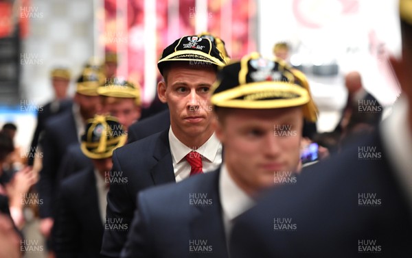 160919 - Wales Rugby World Cup Welcome Ceremony - Liam Williams after receiving his Rugby World Cup cap