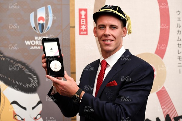 160919 - Wales Rugby World Cup Welcome Ceremony - Liam Williams after receiving his Rugby World Cup cap