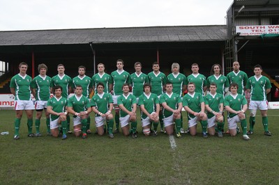 01.04.09 Wales U20 Select v Japan U20... Wales' team. 