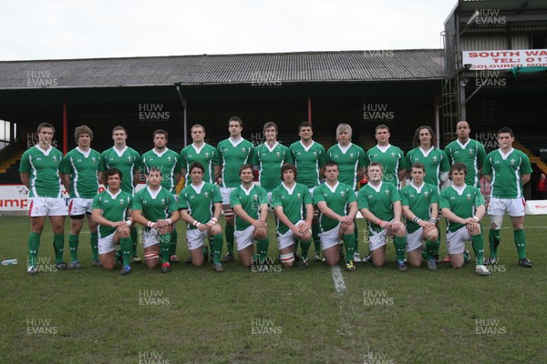 01.04.09 Wales U20 Select v Japan U20... Wales' team. 