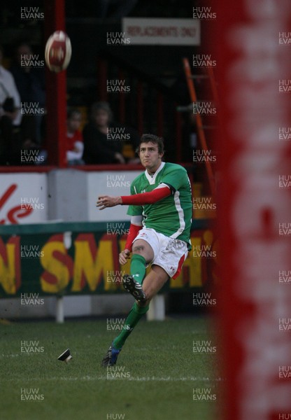 01.04.09 Wales U20 Select v Japan U20... Wales' Matthew Jarvis  kicks. 