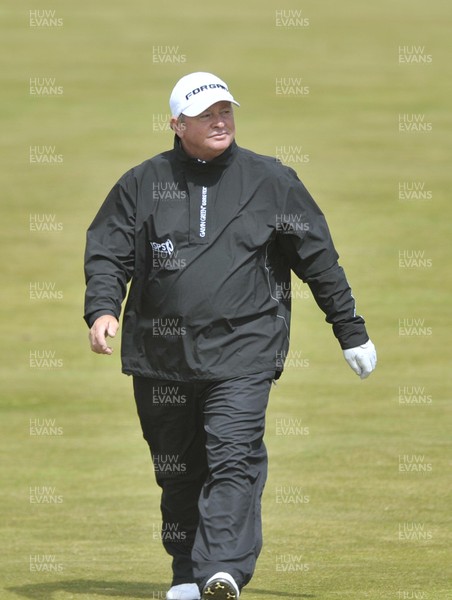 150613 - Speedy Services - Wales Senior Open - Royal Porthcawl Golf Club -    Ian Woosnam walks down the fairway  