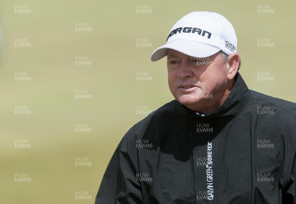 150613 - Speedy Services - Wales Senior Open - Royal Porthcawl Golf Club -    Ian Woosnam walks down the fairway  