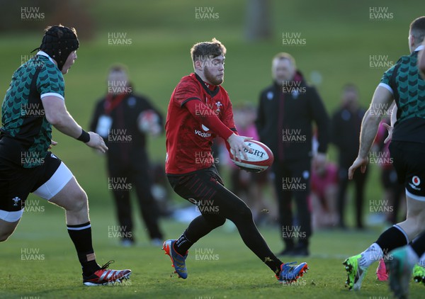260124 - Wales Rugby Training against the U20s team - Rhodri Lewis