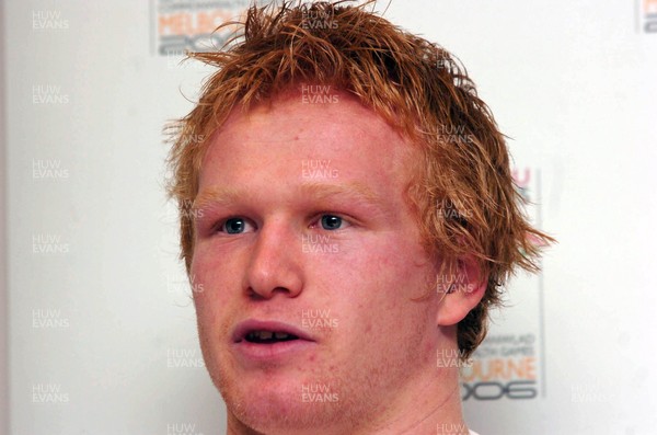 090206 - Wales Sevens - Richie Pugh during the Wales Sevens press conference 