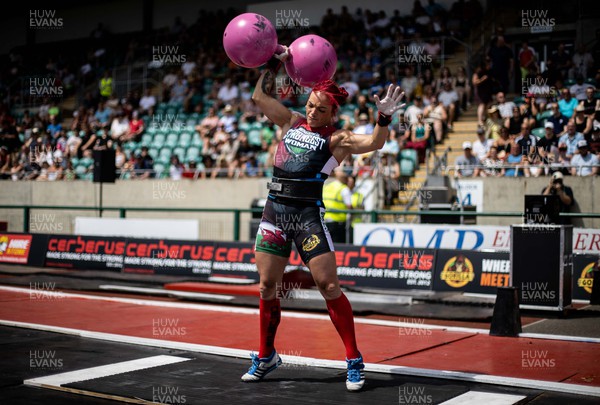 170722 - Picture shows Jade Presley competing in the sunshine at this years Wales� Strongest Women competition as the country contends with an extreme red weather warning heatwave