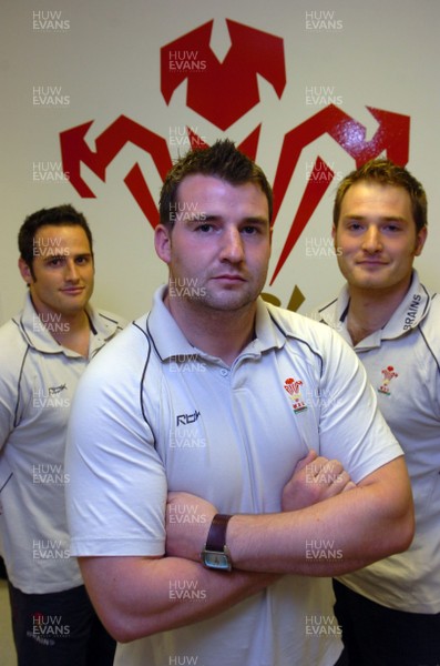 07.08.07 - Wales Rugby - WRU ANALYSIS TEAM (L-R)Andrew Hughes, Rhys Long and Rhodri Bown 