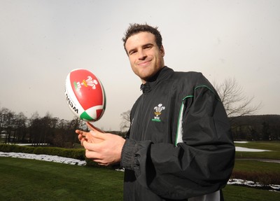 0.02.09 - Wales Rugby Wales' Jamie Roberts who has been named in the Welsh side to face Scotland in the Six Nations tournament 