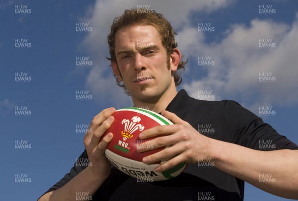 05.03.09 - Wales Rugby Team Announcement - Alun Wyn Jones who will captain Wales against Italy next week. 