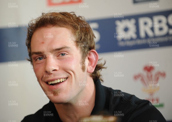 05.03.09 - Wales Rugby Team Announcement Wales rugby captain for the Six Nations match against Italy, Alun Wyn Jones  