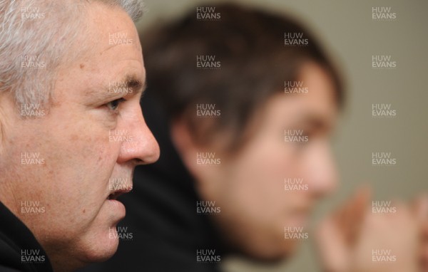 10.11.08 - Wales Team Announcement - Wales Coach, Warren Gatland announces his team to play Canada on Friday with captain, Ryan Jones. 