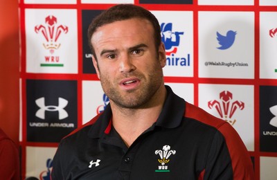 090517 - Wales Rugby Tour Squad Announcement - Wales Tour captain Jamie Roberts at the announcement of the Wales Summer Tour Squad for the matches against Tonga and Samoa