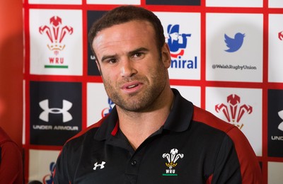 090517 - Wales Rugby Tour Squad Announcement - Wales Tour captain Jamie Roberts at the announcement of the Wales Summer Tour Squad for the matches against Tonga and Samoa