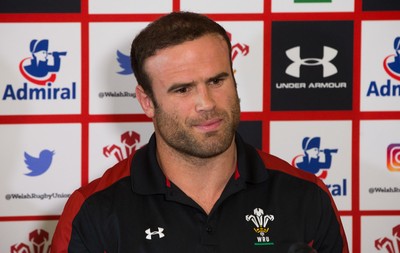 090517 - Wales Rugby Tour Squad Announcement - Wales Tour captain Jamie Roberts at the announcement of the Wales Summer Tour Squad for the matches against Tonga and Samoa