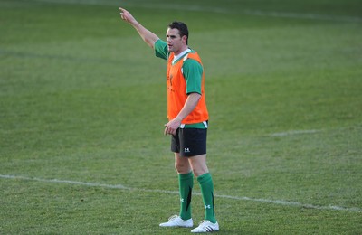 01.02.10 - Wales Rugby Training - Lee Byrne in action during training. 