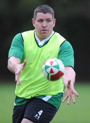 03.11.08 - Wales Rugby Training - Eifion Roberts in action during training. 
