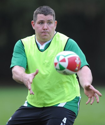 03.11.08 - Wales Rugby Training - Eifion Roberts in action during training. 
