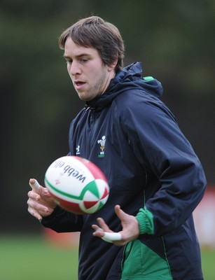 03.11.08 - Wales Rugby Training - Ryan Jones in action during training. 
