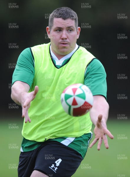 03.11.08 - Wales Rugby Training - Eifion Roberts in action during training. 