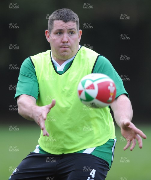 03.11.08 - Wales Rugby Training - Eifion Roberts in action during training. 