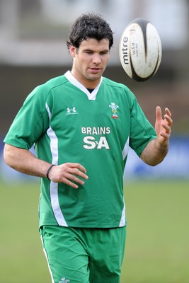 09.03.09 - Wales Rugby Training - Mike Phillips in action during training. 