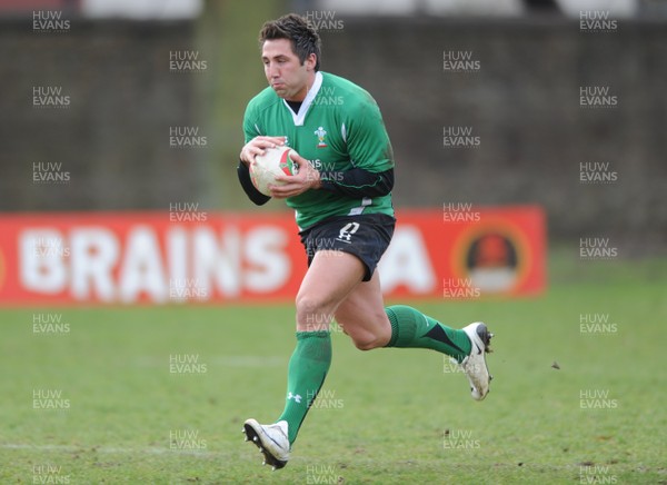 09.03.09 - Wales Rugby Training - Gavin Henson in action during training. 
