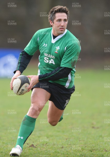 09.03.09 - Wales Rugby Training - Gavin Henson in action during training. 