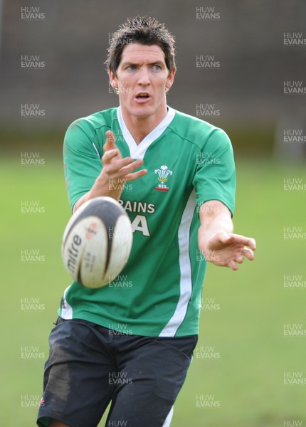 09.03.09 - Wales Rugby Training - James Hook in action during training. 