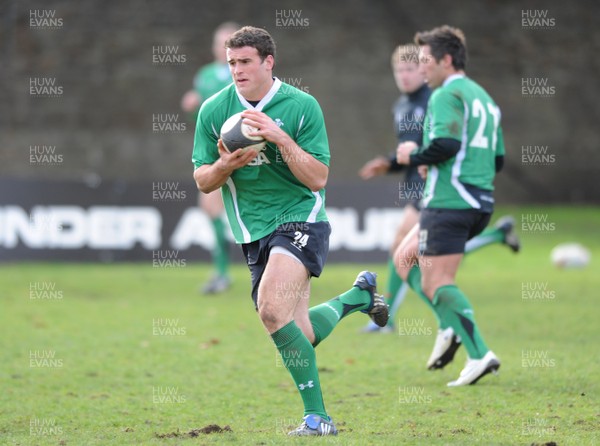 09.03.09 - Wales Rugby Training - Jamie Roberts in action during training. 