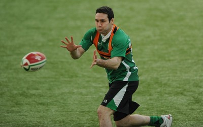 11.02.10 - Wales Rugby Training - Stephen Jones in action during training. 