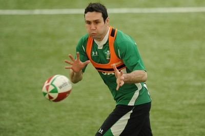 11.02.10 - Wales Rugby Training - Stephen Jones in action during training. 