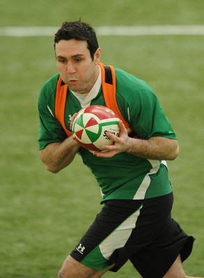 11.02.10 - Wales Rugby Training - Stephen Jones in action during training. 