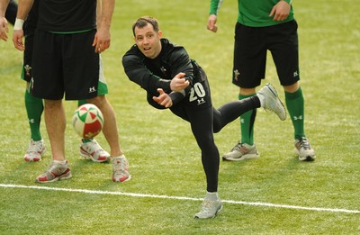 11.02.10 - Wales Rugby Training - Gareth Cooper in action during training. 