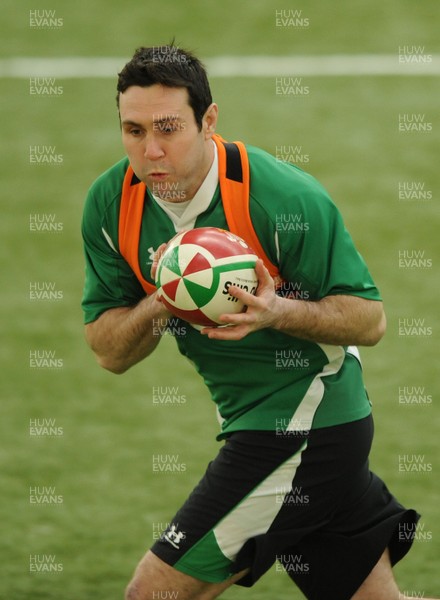 11.02.10 - Wales Rugby Training - Stephen Jones in action during training. 