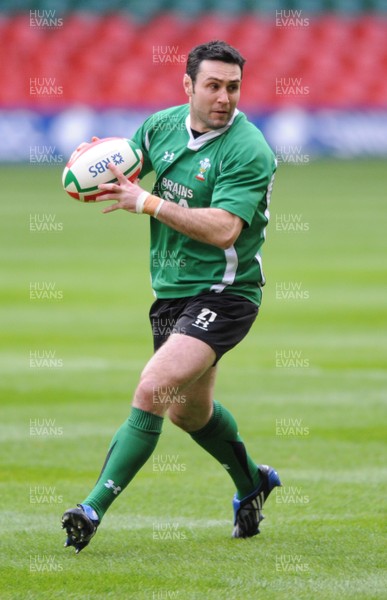 12.02.09 - Wales Rugby Training - Stephen Jones in action during training. 