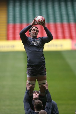 14.02.08 Wales Rugby training... Wales' Jonathan Thomas. 