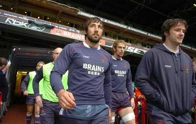 22.11.07 - Wales Rugby Training - Gavin Henson arrives at the Millennium Stadium for training 