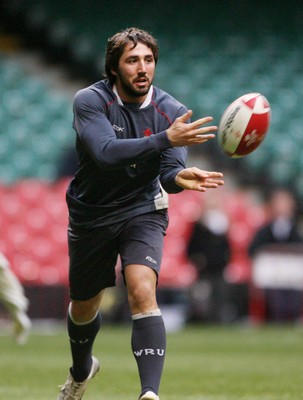 22.11.07 Wales rugby training... Gavin Henson during training at the Millennium Stadium in Cardiff. 