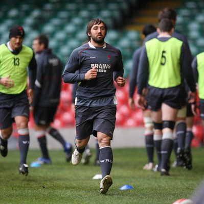 22.11.07 Wales rugby training... Gavin Henson during training at the Millennium Stadium in Cardiff. 