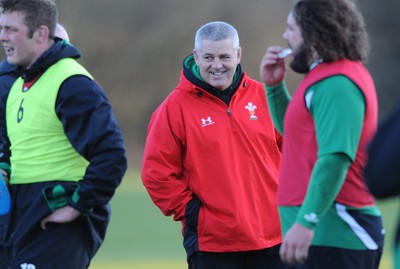 25.11.08 - Wales Rugby Training - Wales Coach, Warren Gatland smiles during training 