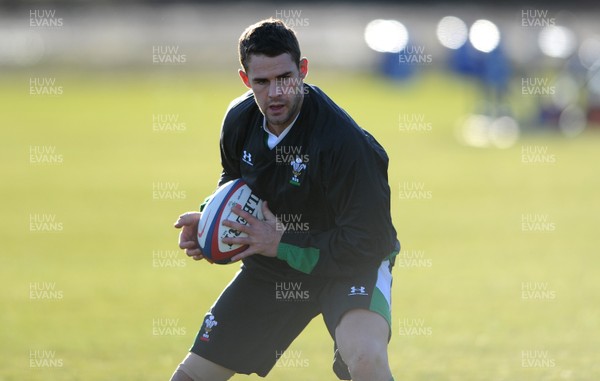 29.01.10 - Wales Rugby Training - Lee Byrne during training. 