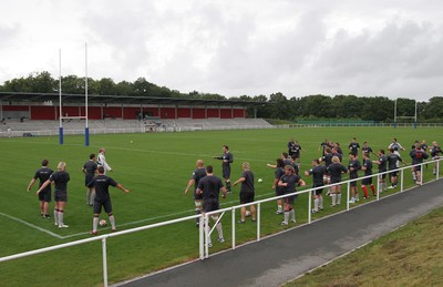 23.07.07 Wales World Cup Squad Training, St. Nazaire, France Wales warm up during Wales' training camp at St. Nazaire RFC Darren Griffiths/