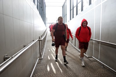 130726 - Wales Rugby team travel to South Africa from Argentina - Aaron Wainwright