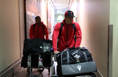 130726 - Wales Rugby team travel to South Africa from Argentina - Kieran Hardy
