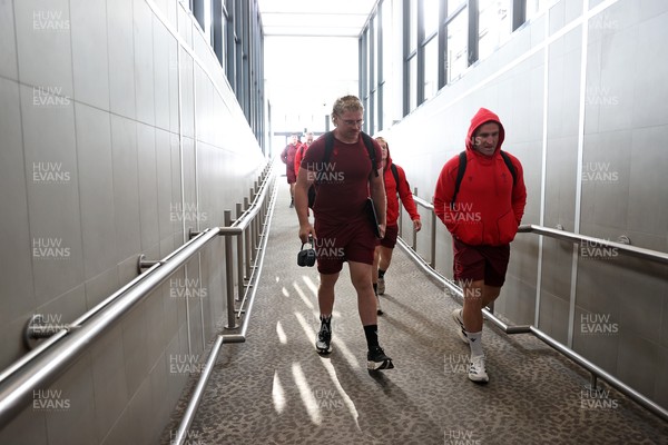 130726 - Wales Rugby team travel to South Africa from Argentina - Aaron Wainwright