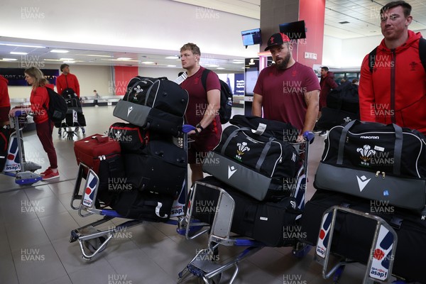 130726 - Wales Rugby team travel to South Africa from Argentina - Jac Morgan, Nicky Smith and Adam Beard