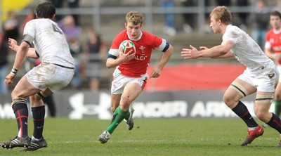 28.03.10 - Wales Under 18 v England Under 18 - Wales' Jonathan Evans. 