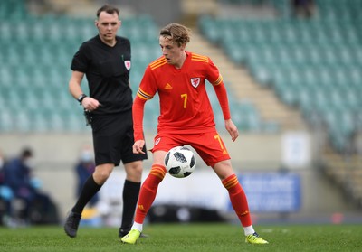 290321 - Wales U18 v England U18 - Under 18 International Match - Charlie Savage of Wales